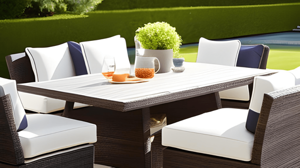 sur la table products outdoor