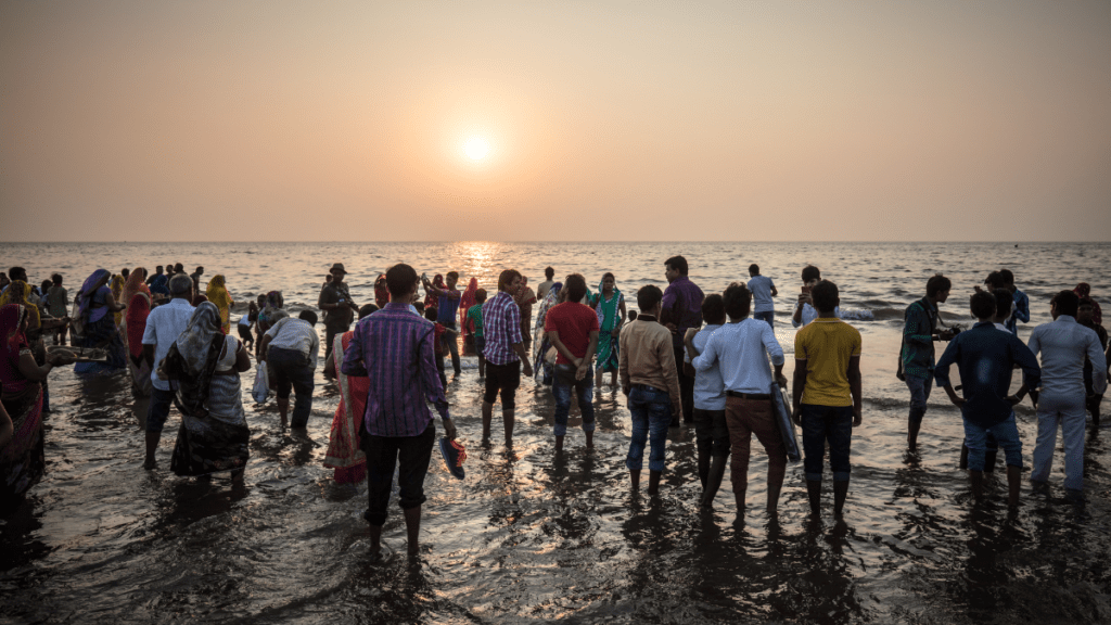 Chhath puja with sun